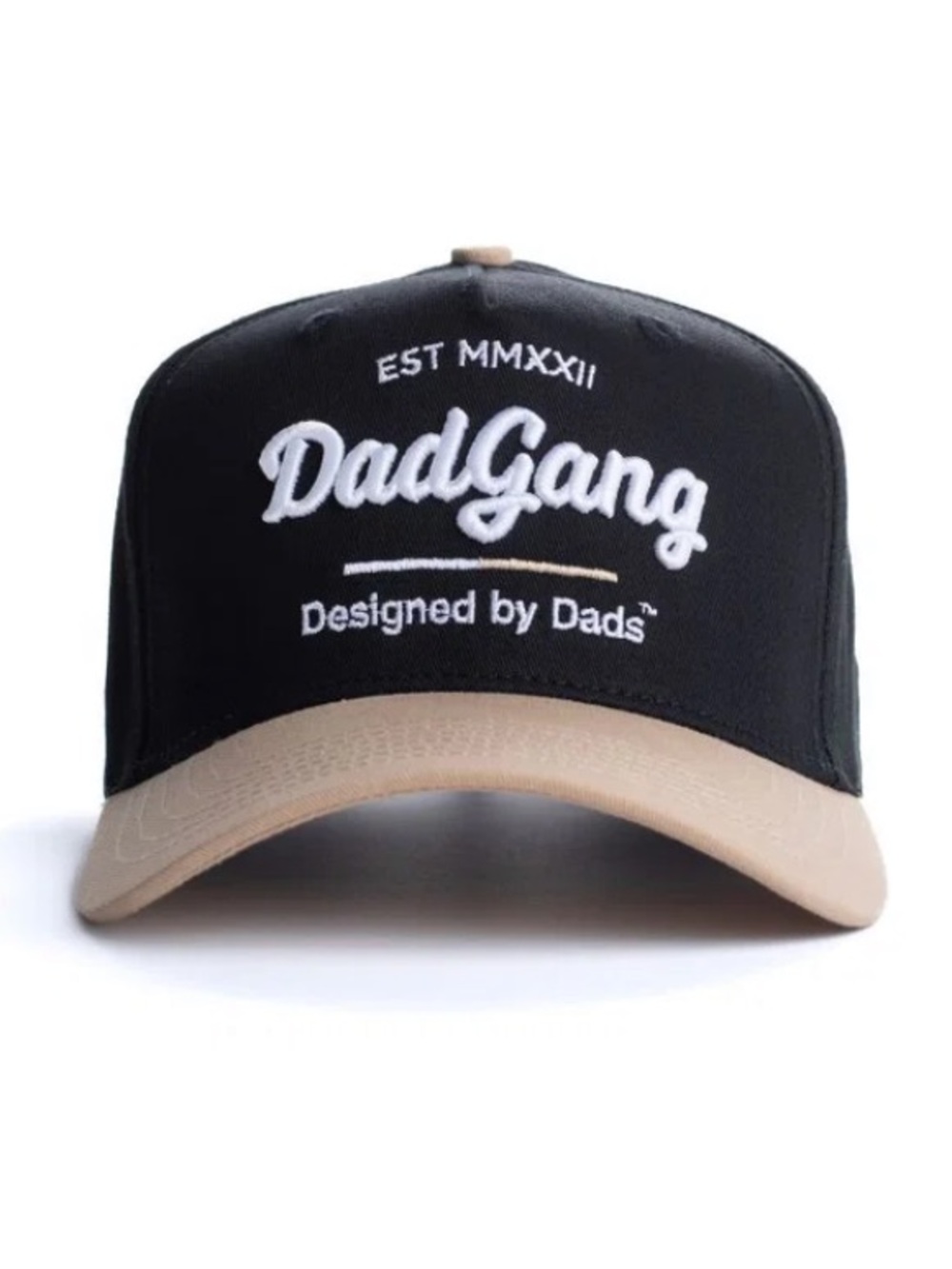 Dad gang dadgang horsepower black tan hat cap SnapBack
